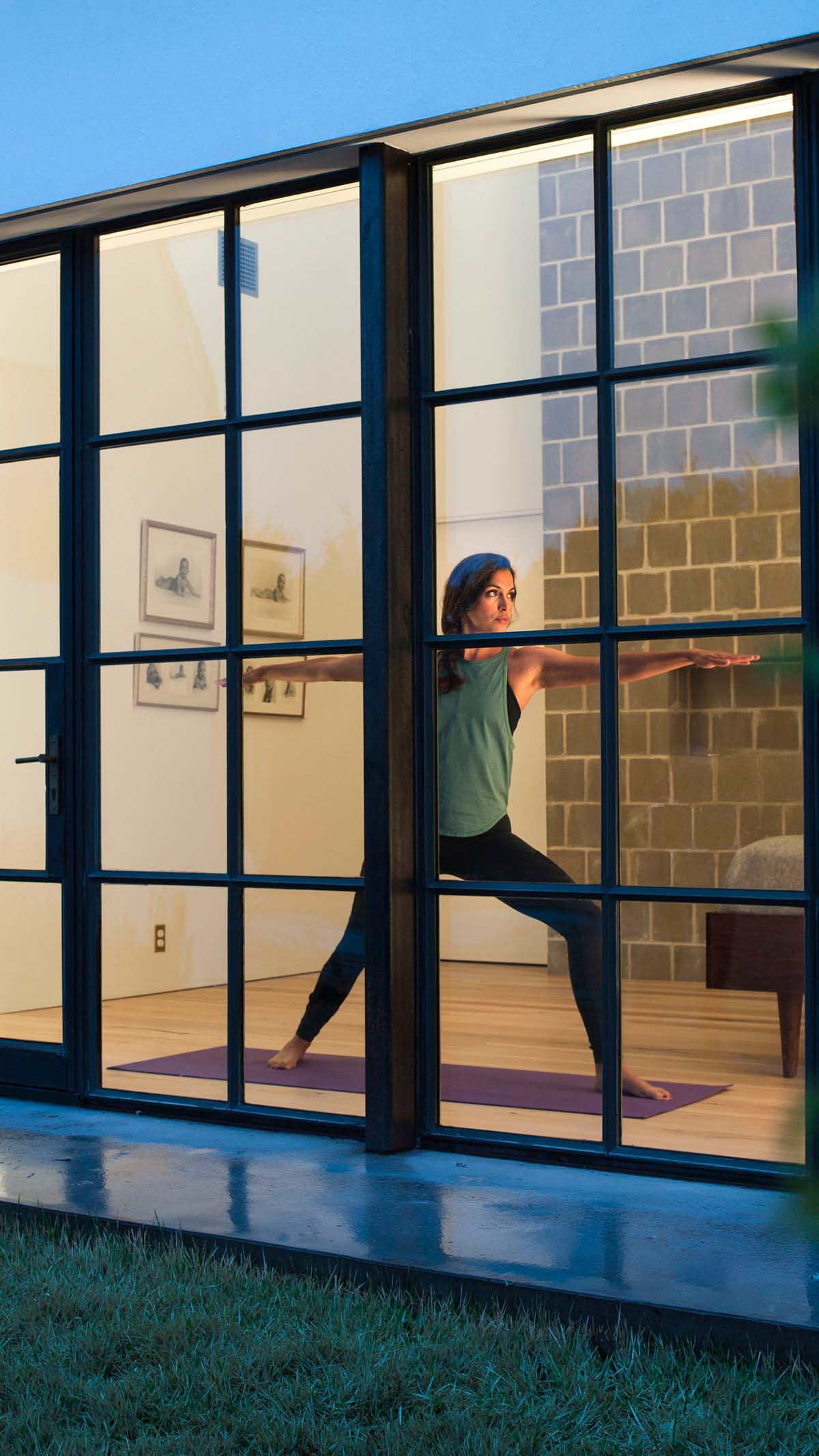 smart technology in a beautiful farmhouse home