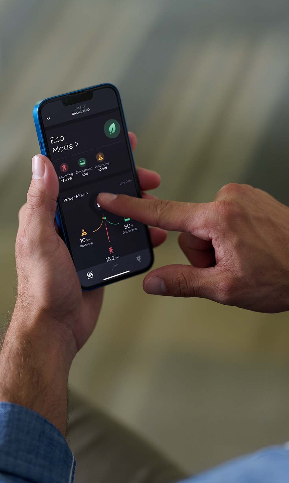smart technology in a beautiful farmhouse home